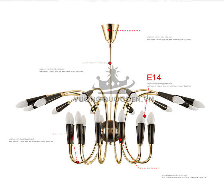 Đèn chùm trang trí nhập khẩu XTE 259-1